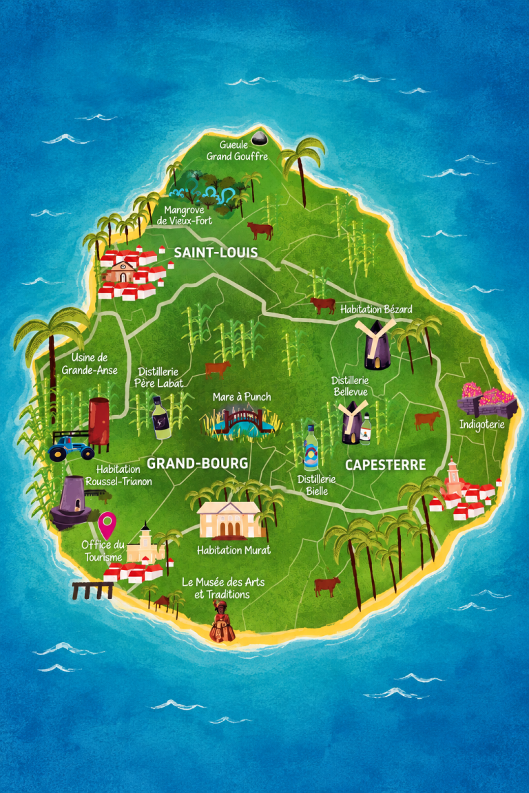 carte de Marie-Galante